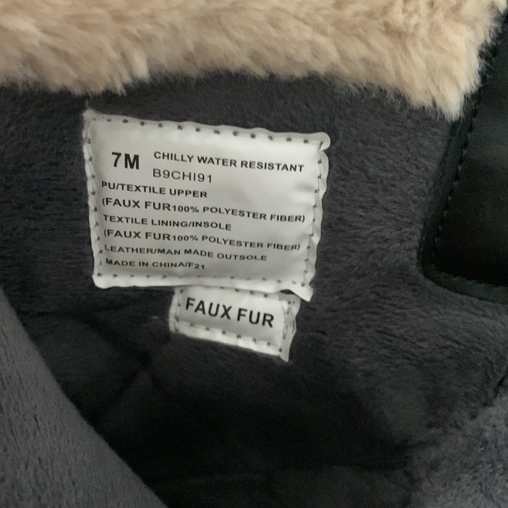 JBU Winter Boots Black Size 7 - Picture 9 of 13